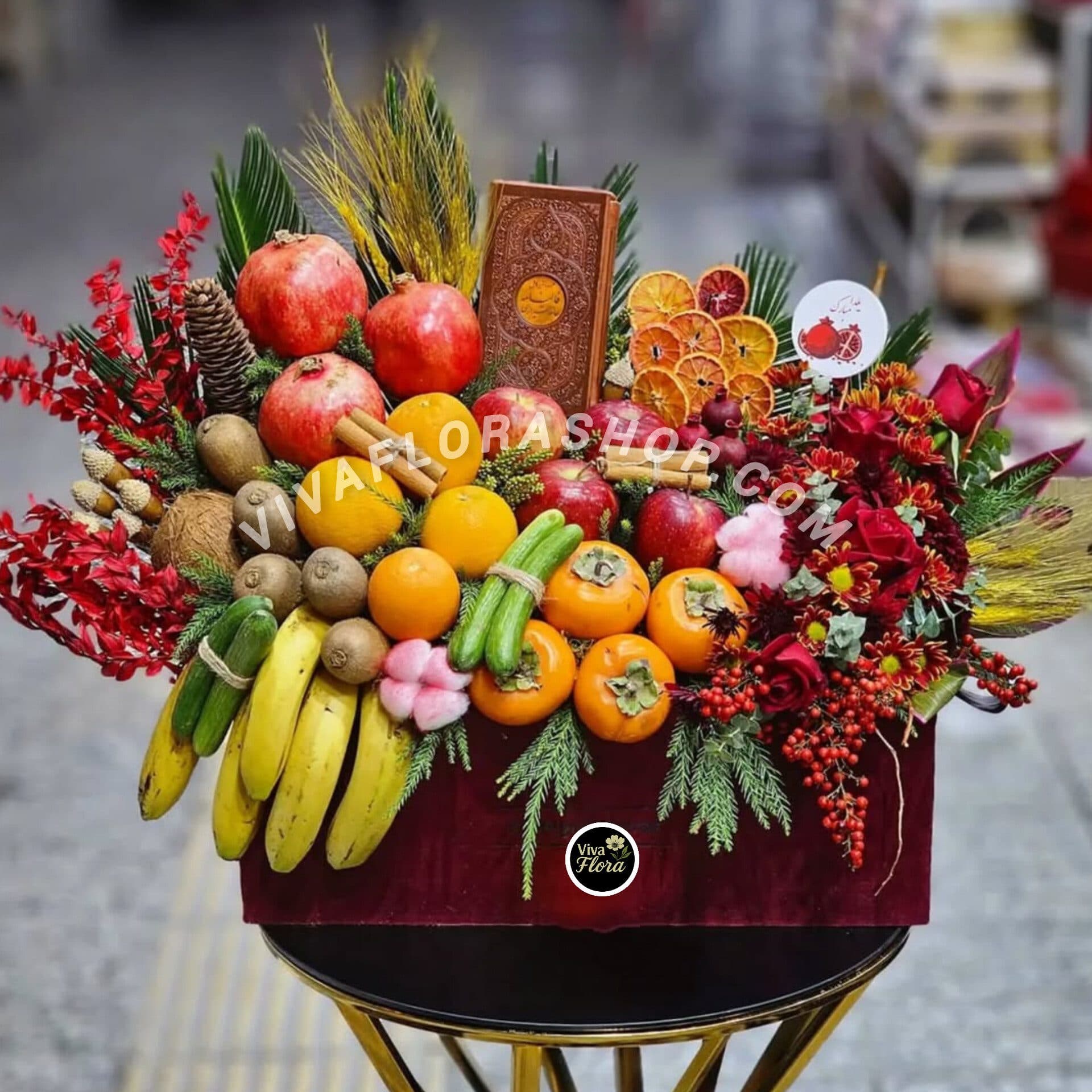 باکس گل یلدای گل پوش