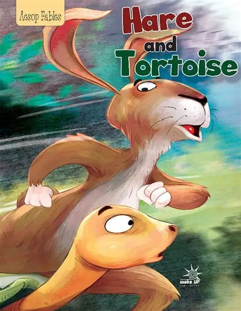 کتاب آموزشی انگلیسی The Tortoise and the Hare ( داستان خرگوش و لاک پشت). بهمراه ترجمه فارسی. نسخه انگلیسی. پی دی اف