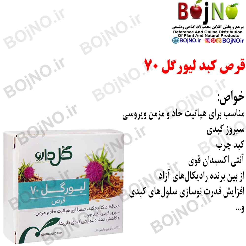 قرص لیورگل 70 میلی‌گرم