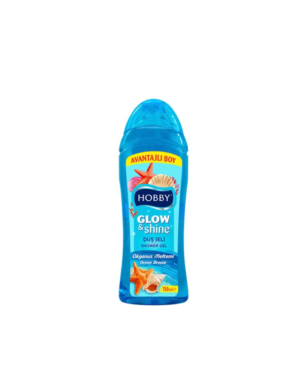 شامپو بدن هوبی Hobby Glow & Shine با رایحه نسیم اقیانوس، ۷۵۰ میلیلیتر