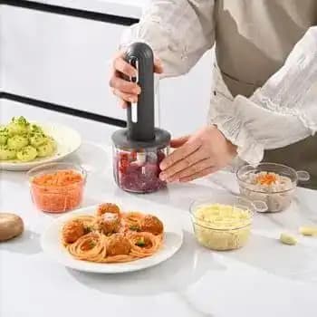 خردکن شارژی چهار کاسه GEEPAS — تصویر ۳