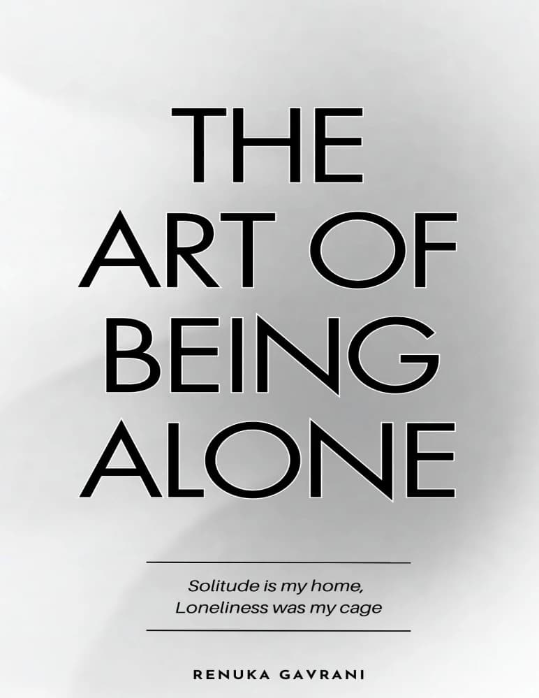 کتاب The Art of Being Alone (هنر تنها بودن) نسخه انگلیسی PDF | رنوکا گاورانی