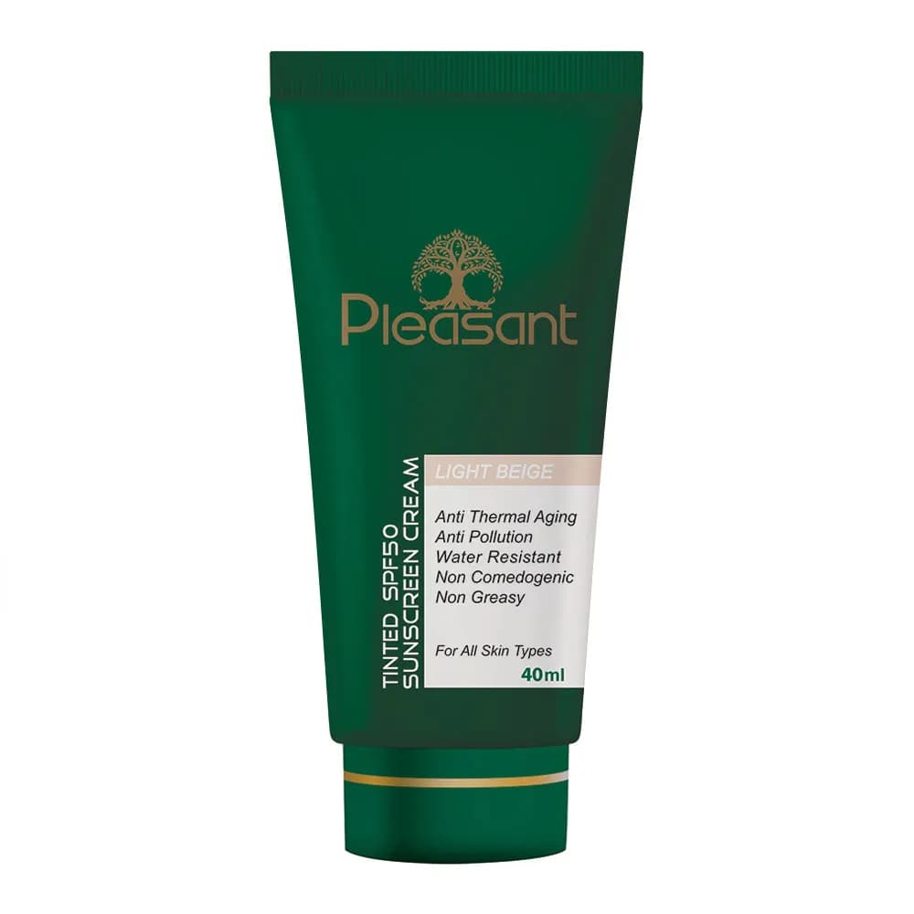 پلزنت کرم ضد آفتاب رنگی SPF50 بژ روشن