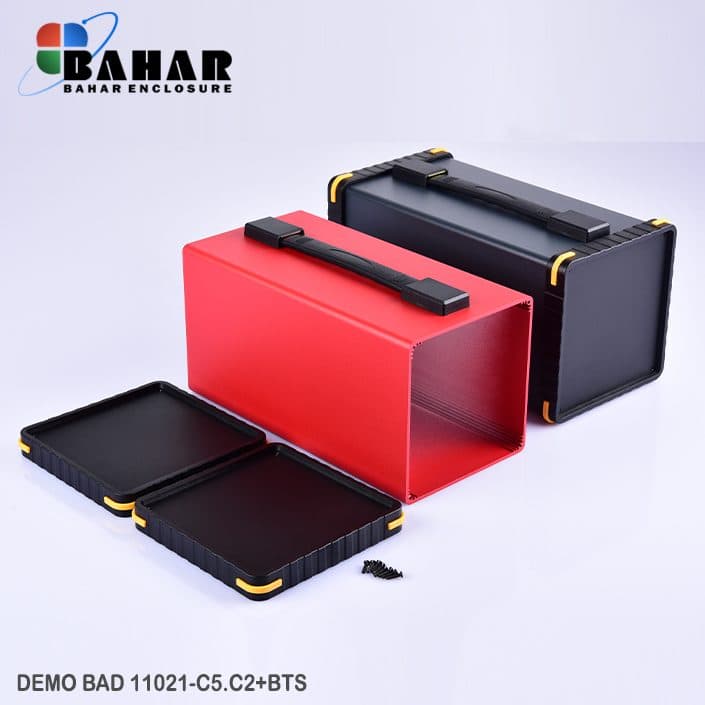 BAD 11021-C2(W275)+BTS جعبه آلومینیومی با پانل پلاستیکی — تصویر ۳