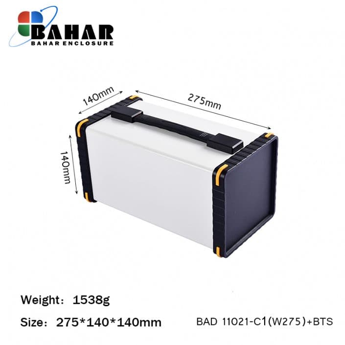 BAD 11021-C1(W275)+BTS جعبه آلومینیومی با پانل پلاستیکی