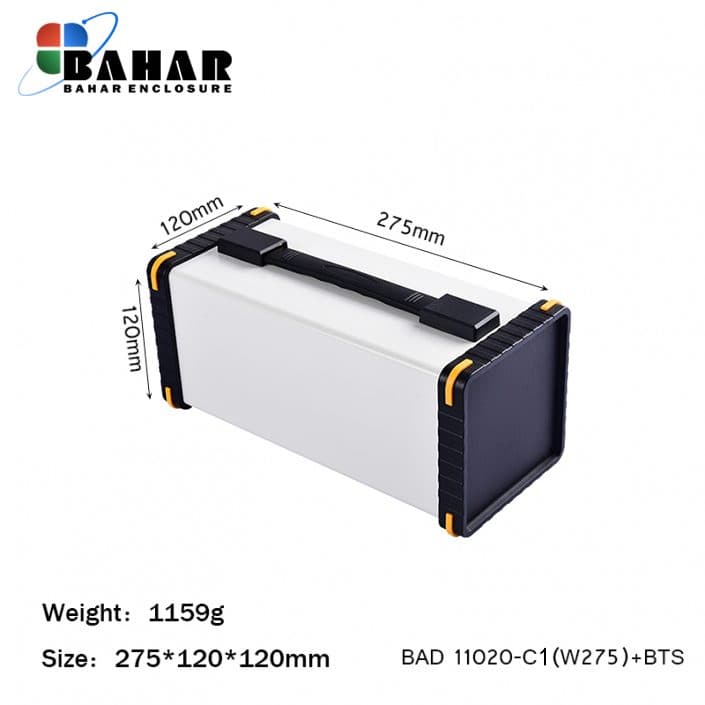 BAD 11020-C1(W275)+BTS جعبه آلومینیومی با پانل پلاستیکی