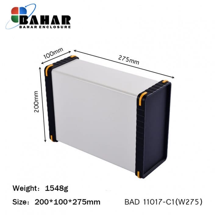 BAD 11017-C1(W275) جعبه آلومینیومی با پانل پلاستیکی