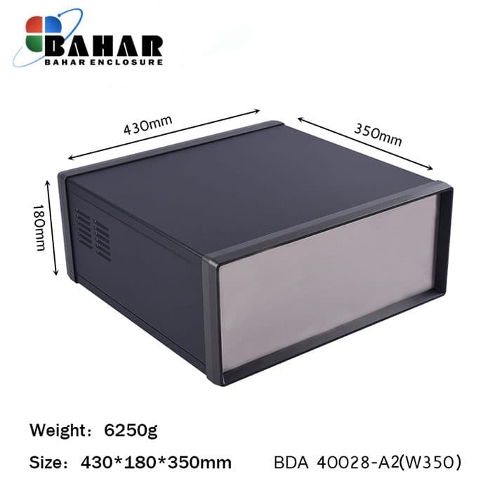 BDA 40028-A2 W350 جعبه فلزی با پانل آلومنیوم ماژول