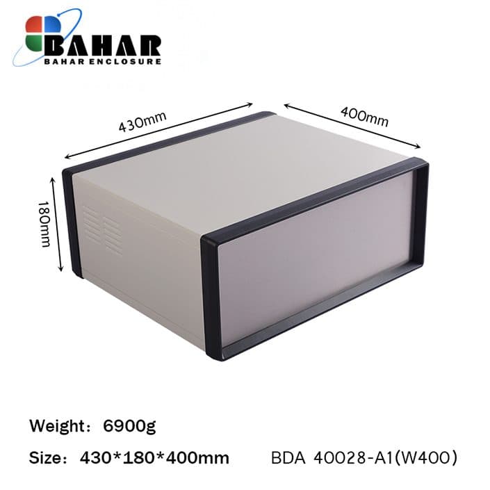BDA 40028-A1 W400 جعبه فلزی با پانل آلومنیوم ماژول — تصویر ۲