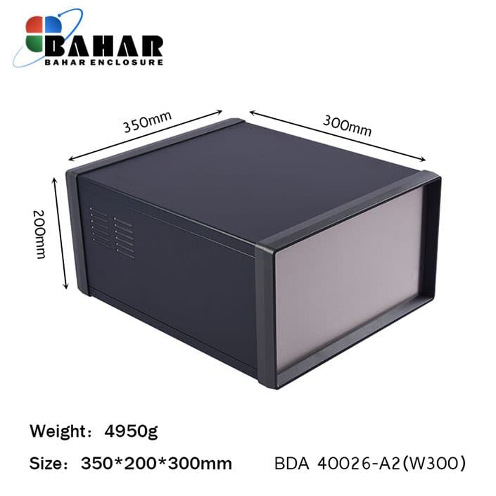 BDA 40026-A2 W300 جعبه فلزی با پانل آلومنیوم ماژول — تصویر ۲