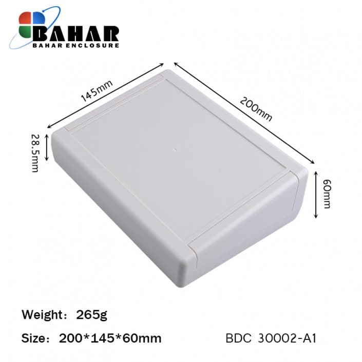 BDC 30002-A1 جعبه تمام پلاستیکی شیبدار رومیزی