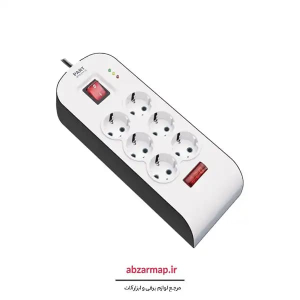 محافظ برق 6 خانه صوتی و تصویری ۵ متری پارت الکتریک مدل 8796