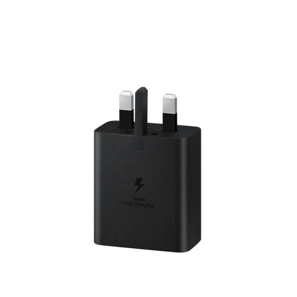 آداپتور اصلی با کابل 1.8 – (SAMSUNG ADAPTER 45W 3PIN 100% (New pack مشکی