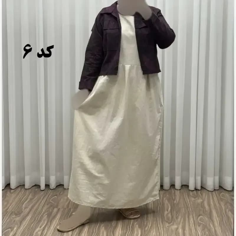 کت سارافون ترمه پاموق کد 1524 فری سایز مناسب تا سایز 46 جنس لینن چهارفصل شیک و راحت