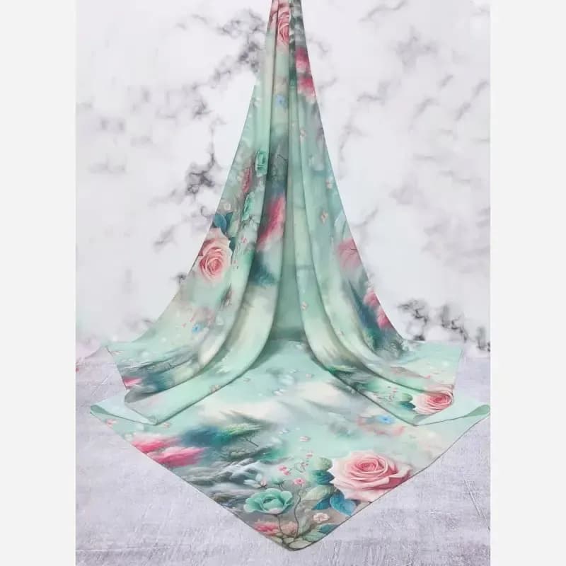 روسری نخی کاستوم طرح برکه سایز 140 چرخ دوز — تصویر ۴