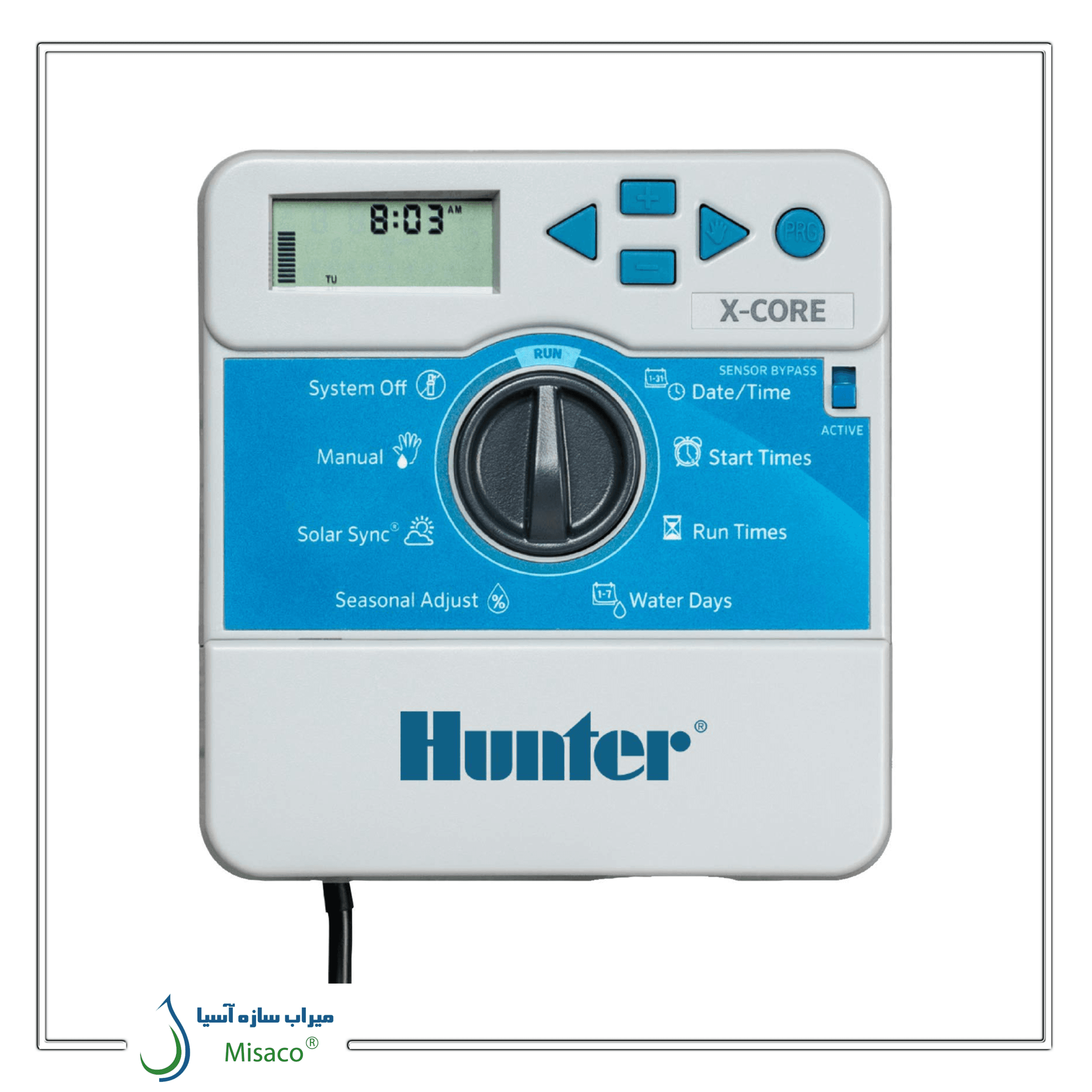 کنترلر آبیاری مدل x-core هانتر 6 ایستگاه – بدون درب