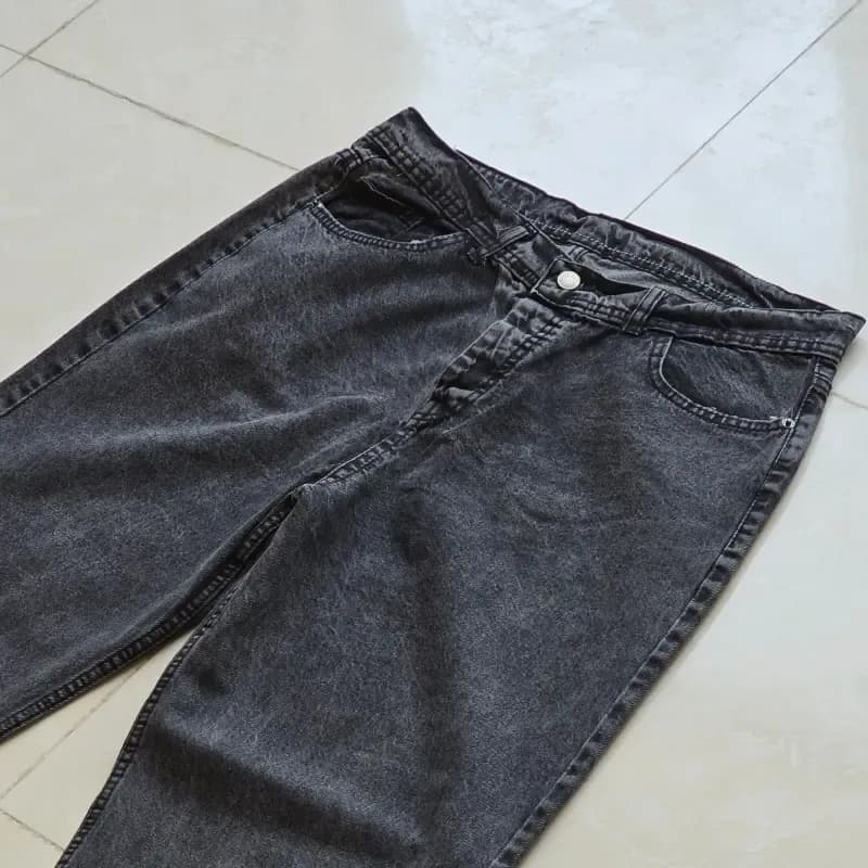 شلوار بگ مردانه پارچه کویر رنگ طوسی سایز 42 تا 50 — تصویر ۵