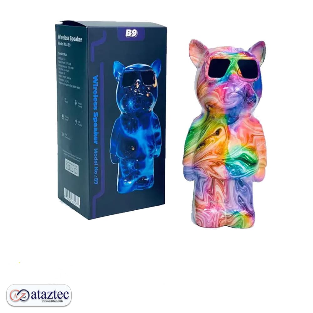 اسپيكر طرح سگ سنگى مدل B9 | بلوتوثی و قابل شارژ USB — تصویر ۶