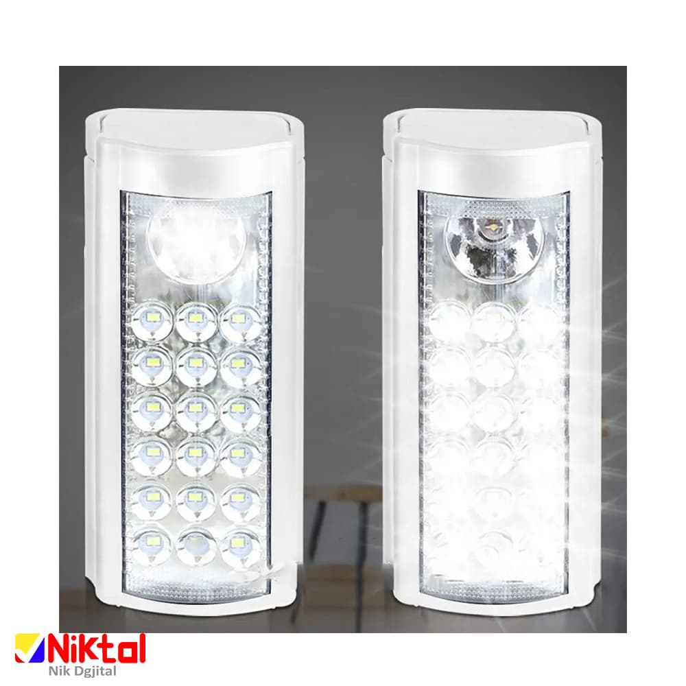 چراغ اضطراری شارژی LED مدل GD-8020 | قابلیت شارژ با برق شهری و دارای پورت USB — تصویر ۹