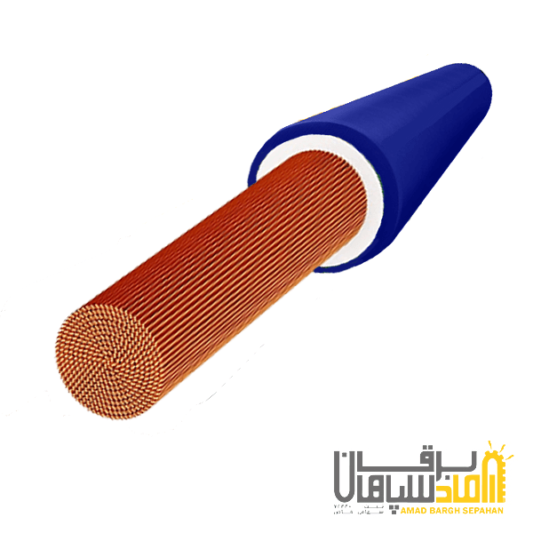 سیم افشان مسی 1 در 120 هادی نور NYAF (یک متر) — تصویر ۲