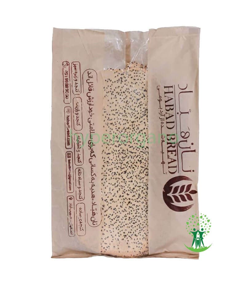 نان خشک جو کنجدی 500 گرمی هباد