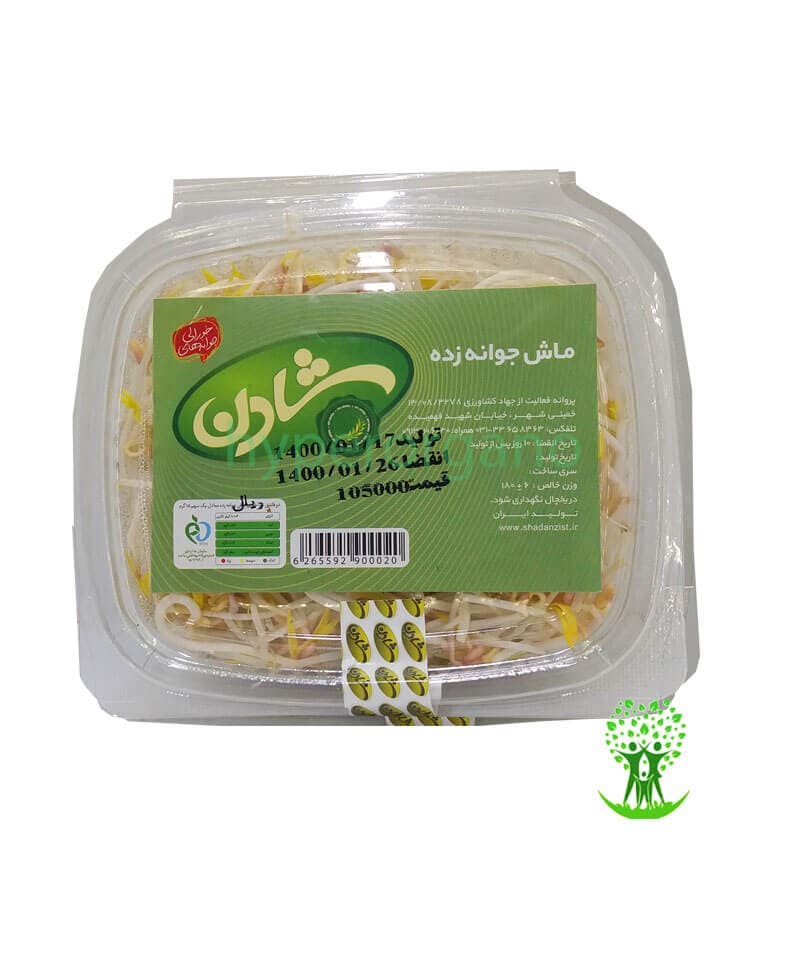 جوانه ماش 180 گرمی شادن