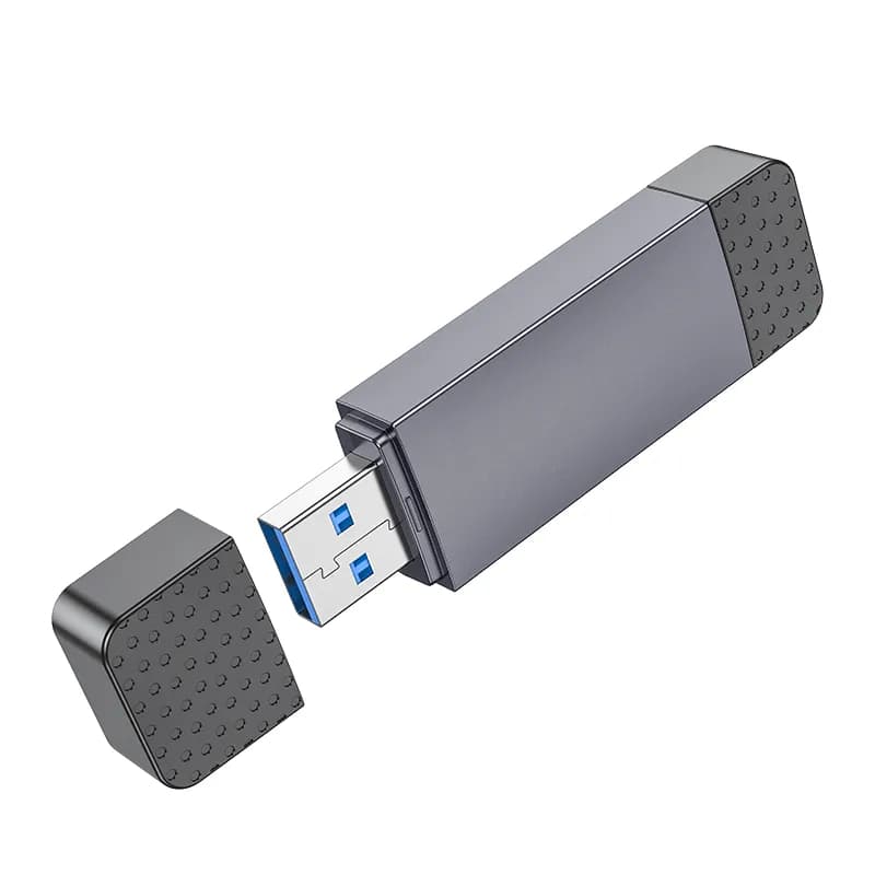 کارت خوان 2 در 1 هوکو مدل HB45 USB2.0 با سری تایپ سی — تصویر ۷