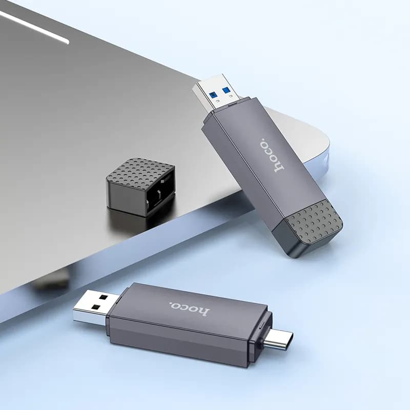 کارت خوان 2 در 1 هوکو مدل HB45 USB2.0 با سری تایپ سی — تصویر ۶