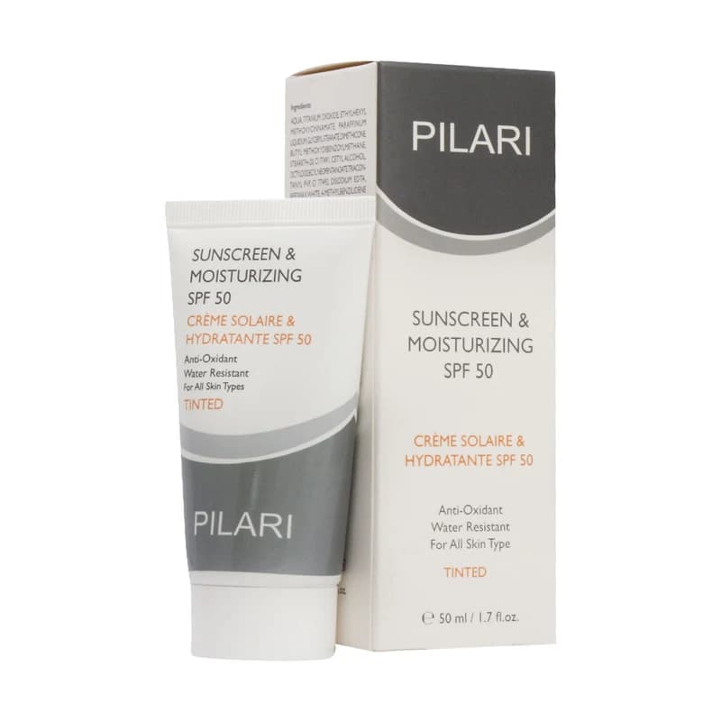 کرم ضد آفتاب و مرطوب کننده رنگی پیلاری SPF50 — تصویر ۳