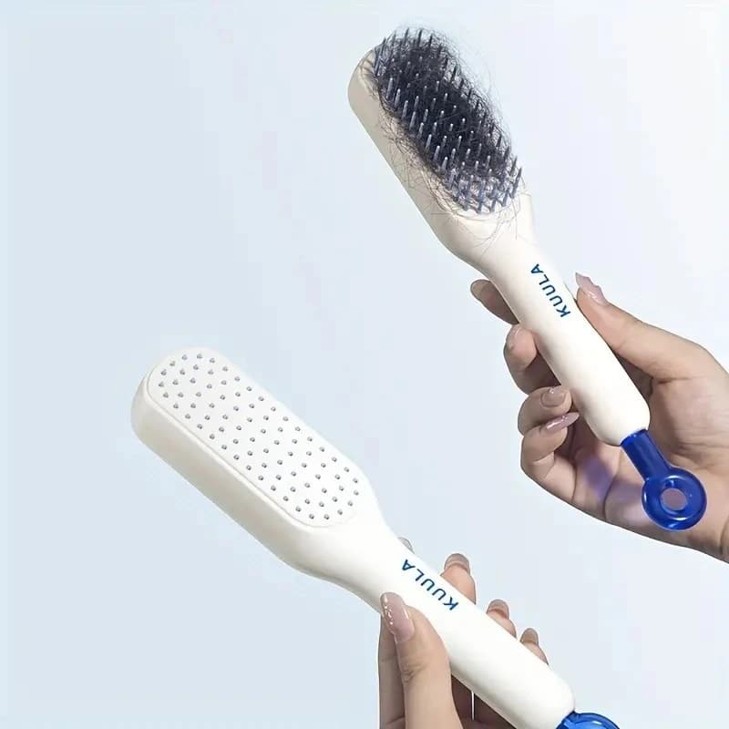 برس مو جادویی کولا مدل self cleaning جعبه دار