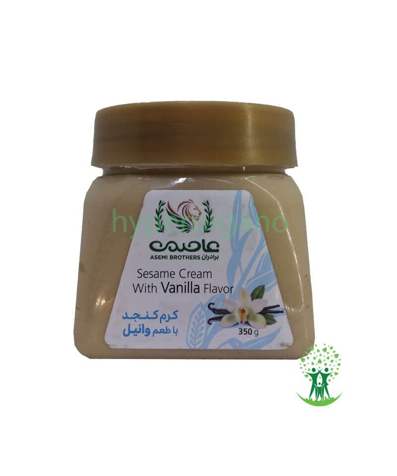 کرم کنجد وانیلی 350 گرمی عاصمی