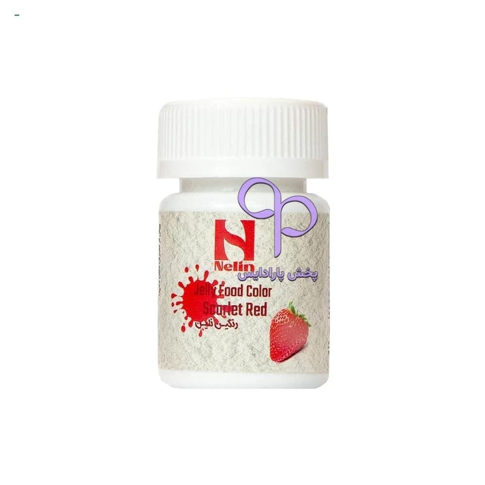 رنگ ژله ای 35 گرمی نلین قرمز اسکارلت (Scarlet red)