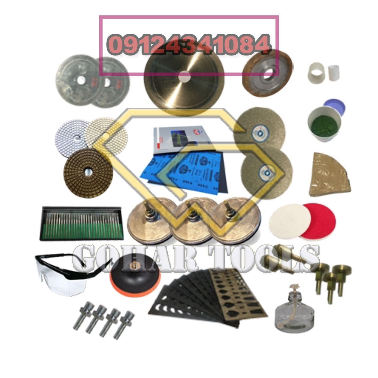 پکیج پیشرفته ابزار گوهرتراشی کد 1002