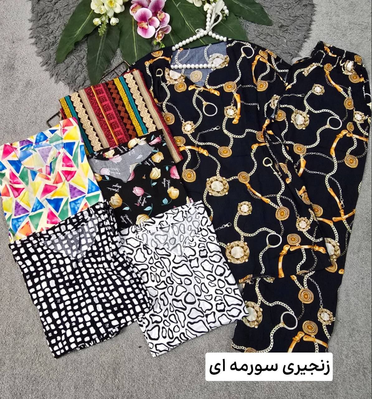 ست تیشرت و شلوار آبان راحت و نرم و کاربردی — تصویر ۳