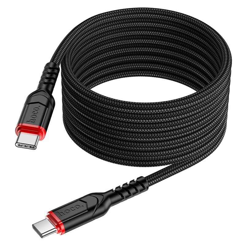کابل شارژ 60 وات USB-C به USB-C هوکو مدل X59 طول 2 متر — تصویر ۶