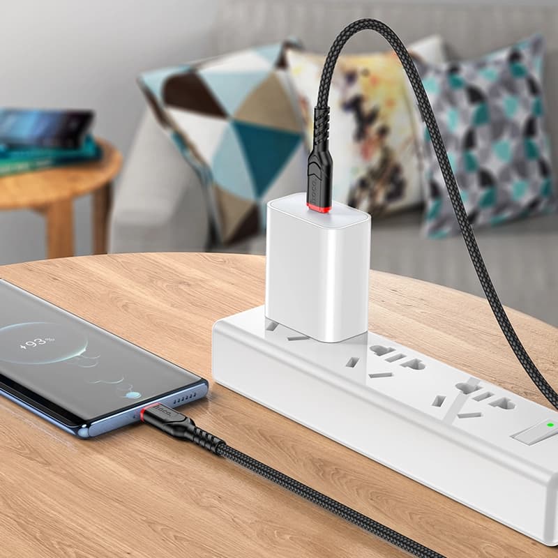 کابل شارژ 60 وات USB-C به USB-C هوکو مدل X59 طول 1 متر — تصویر ۸