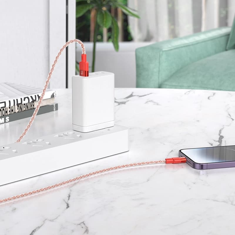 کابل شارژ USB-A به Lightning هوکو مدل X99 طول 1 متر — تصویر ۸