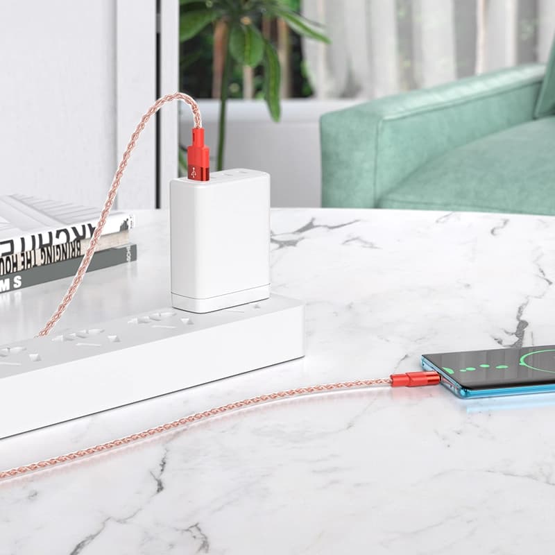 کابل شارژ USB-A به USB-C هوکو مدل X99 طول 1 متر — تصویر ۸