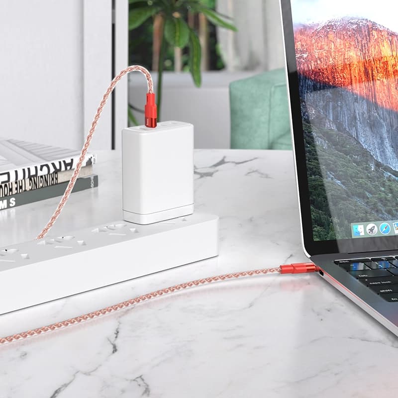 کابل شارژ 60 وات USB-C به USB-C هوکو مدل X99 طول 1 متر — تصویر ۷