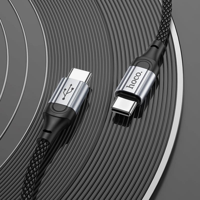 کابل شارژ 60 وات USB-C به USB-C هوکو مدل X102 طول 1 متر — تصویر ۷