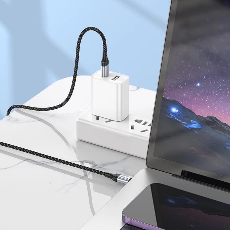 کابل شارژ 60 وات USB-C به USB-C هوکو مدل X102 طول 1 متر — تصویر ۸