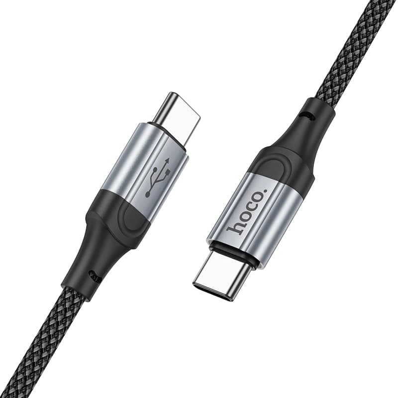 کابل شارژ 60 وات USB-C به USB-C هوکو مدل X102 طول 1 متر — تصویر ۲