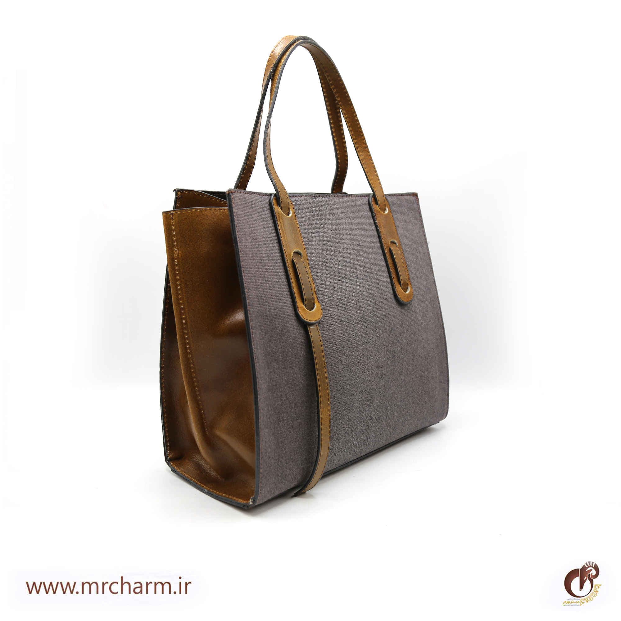 کیف چرم و برزنت زنانه mrc1837 — تصویر ۴