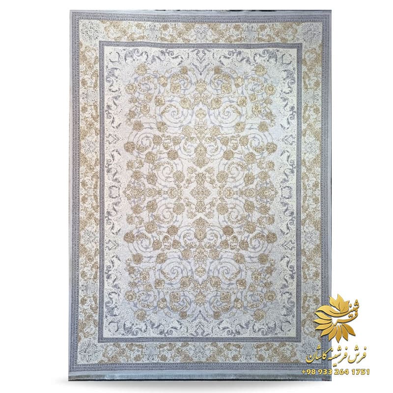 طرح شاهکار فرش سیلور 1200 شانه طلاکوب