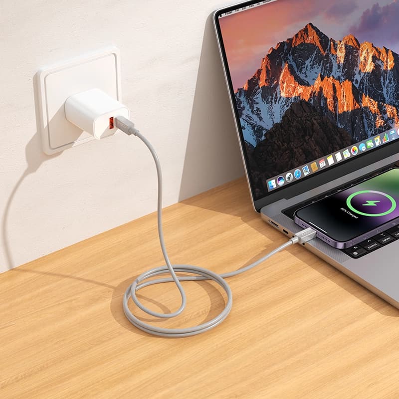 کابل شارژ 20 وات Lightning به USB-C هوکو مدل X107 طول1 متر — تصویر ۷