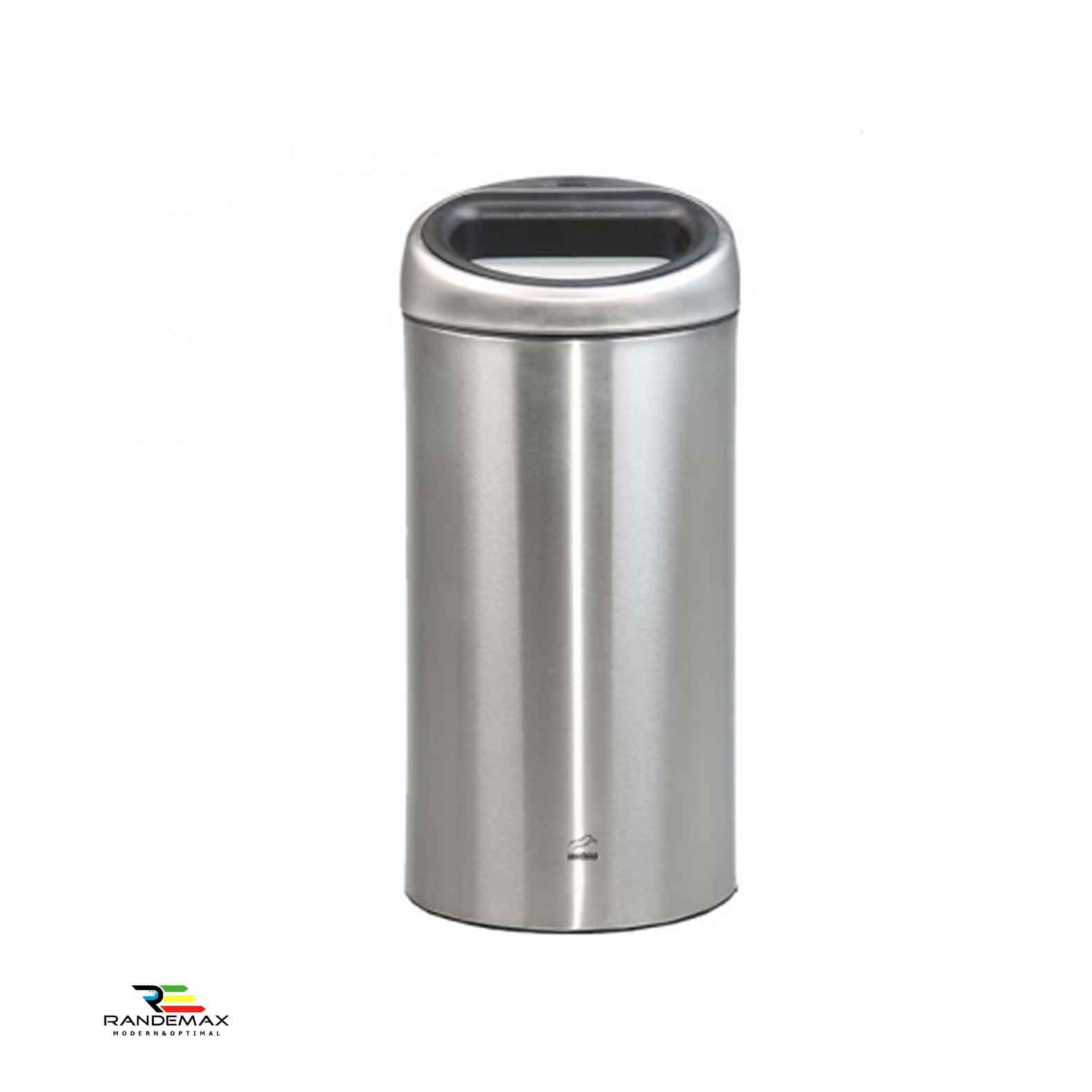 سطل زباله 45 لیتری اسلش درب استیل بهاز (BAHAZ)