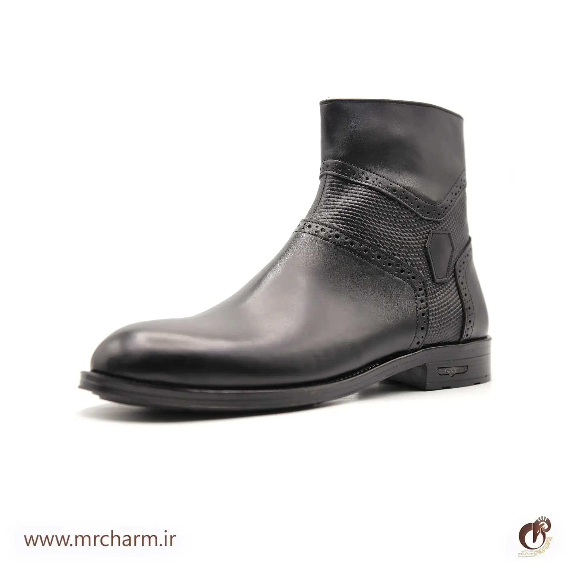 بوت چرم مردانه mrc1121-21 — تصویر ۲