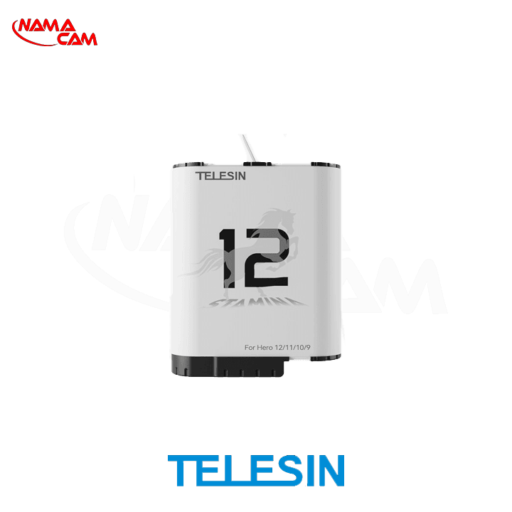 باتری تلسین اِندرو گوپرو هیرو 12 – TELESIN 1720mAh Battery GoPro HERO12