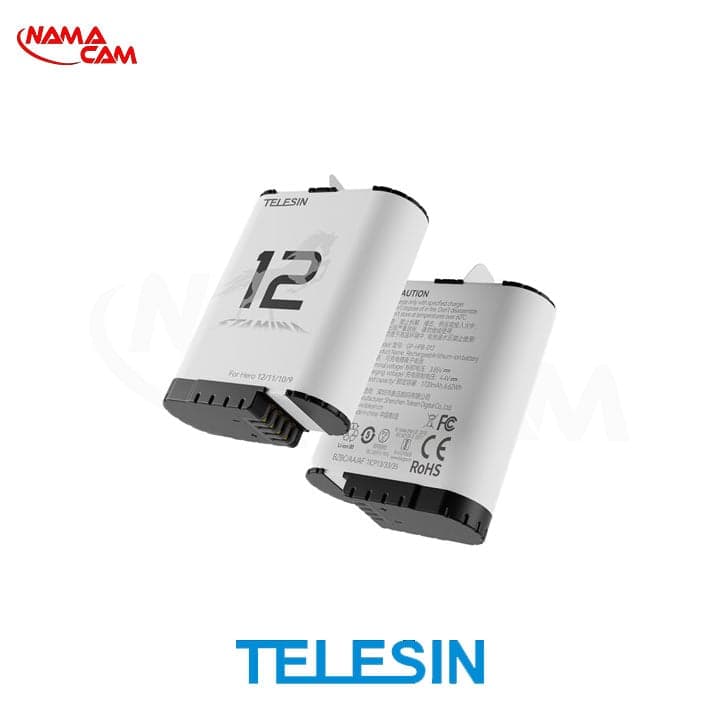 باتری تلسین اِندرو گوپرو هیرو 12 – TELESIN 1720mAh Battery GoPro HERO12 — تصویر ۴