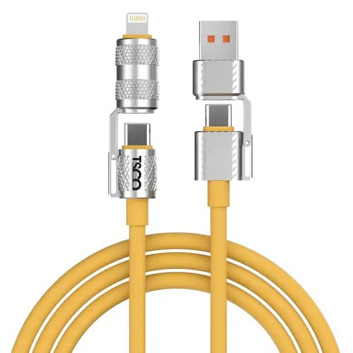 کابل تبدیل USB/USB-C به لایتنینگ/USB-C تسکو مدل GCA 240W طول 1.2 متر — تصویر ۴